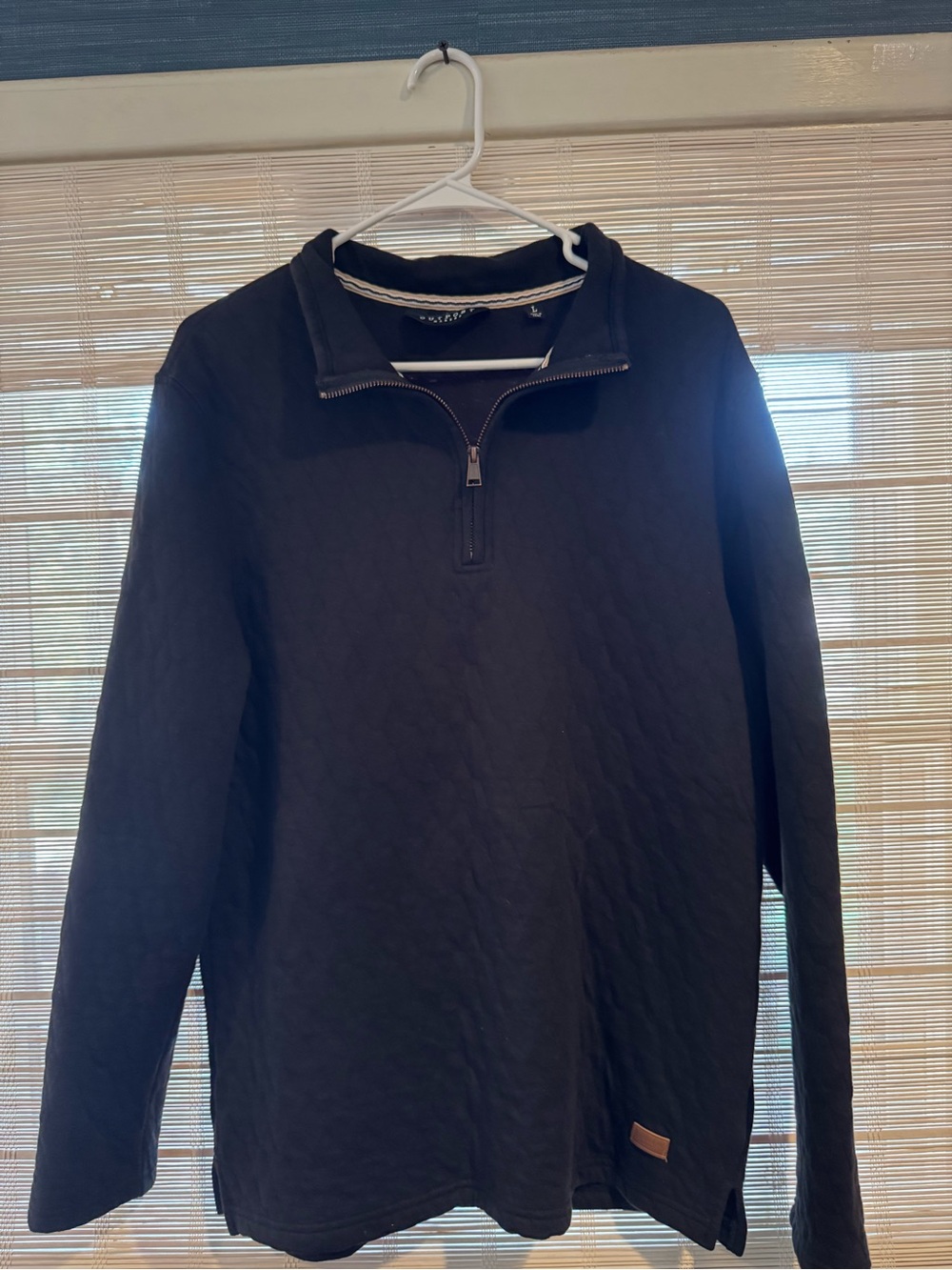 Men's Outpost Quarter-Zip Sweatshirt Pullover in Navy